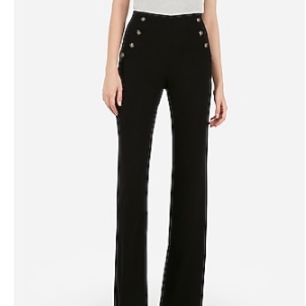 Express High Waist Button Front Pants